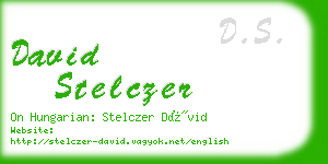 david stelczer business card